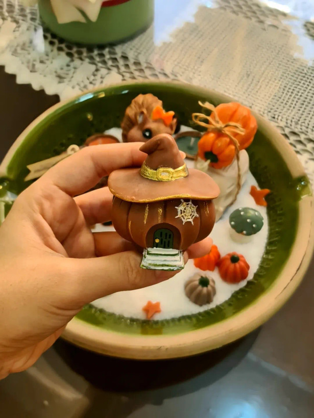 شمع کلبه هالوینی